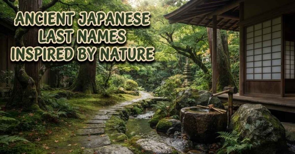Ancient Japanese Last Names Inspired by Nature