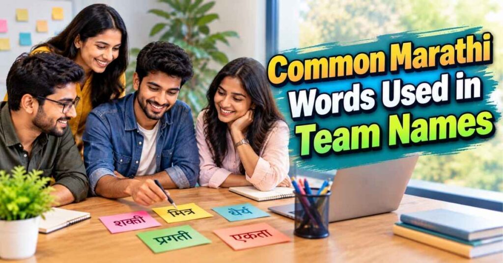Common Marathi Words Used in Team Names
