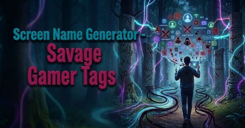 Screen Name Generator – Savage Gamer Tags