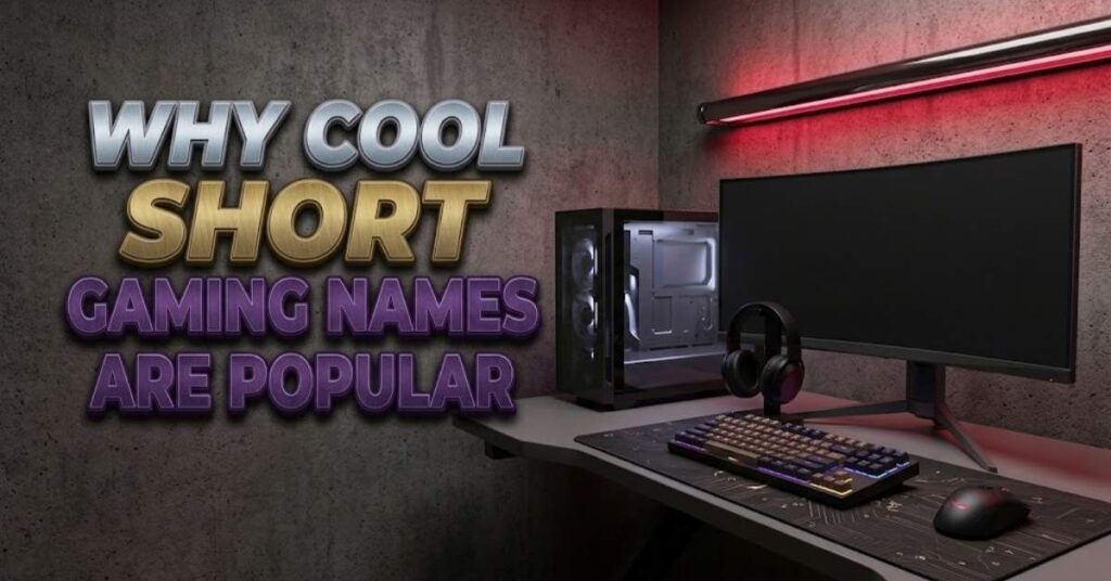 Why Cool Short Gaming Names Are Popular